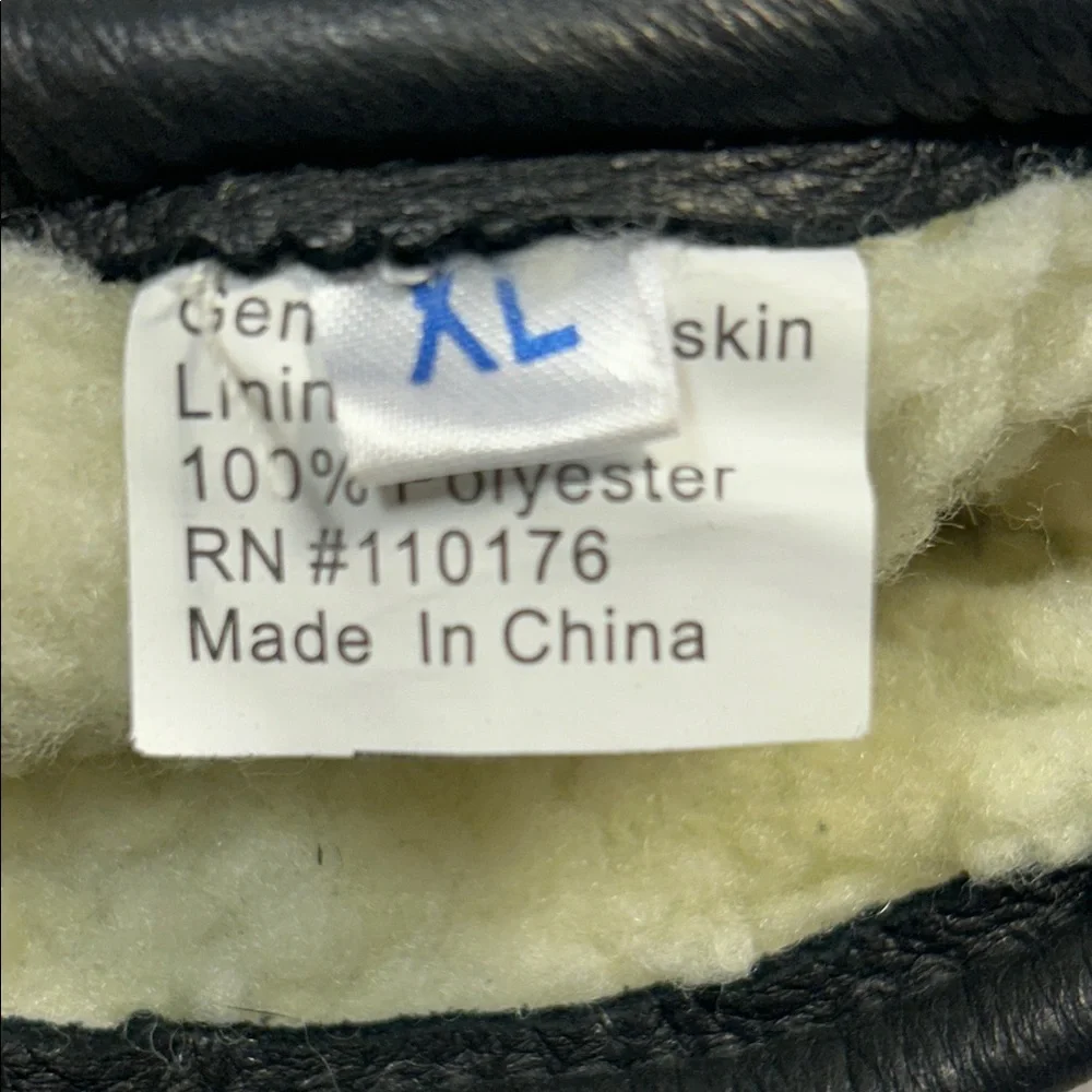 Super Soft buttery glove leather deerskin lined mittens stamped sz XL